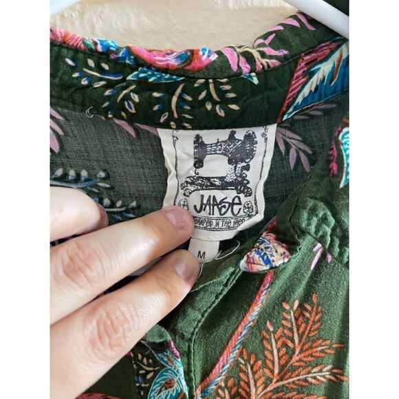 Anthropologie Jaase Mixed Print  Multicolor Pattern Top Size Medium - Picture 4 of 4